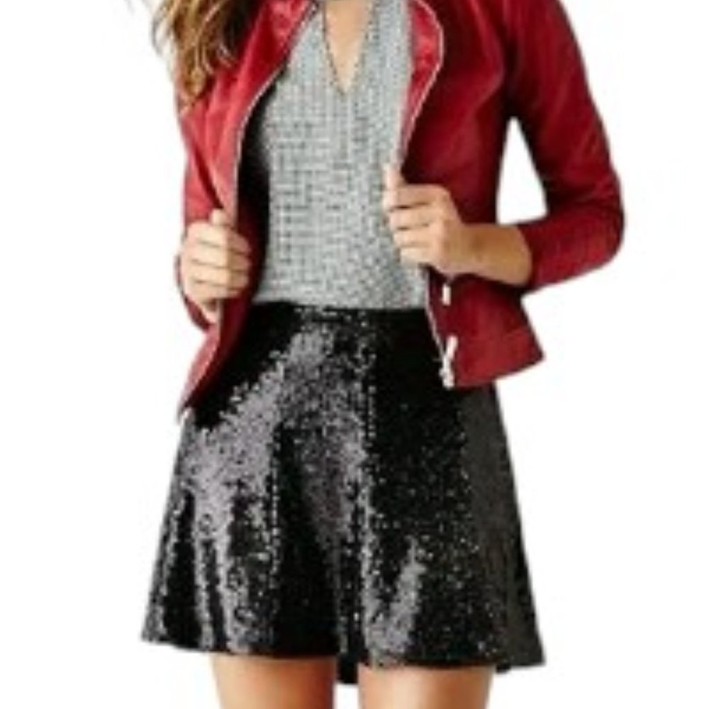 New Blugirl Blumarine Glimmering Sequined Mini Skirt